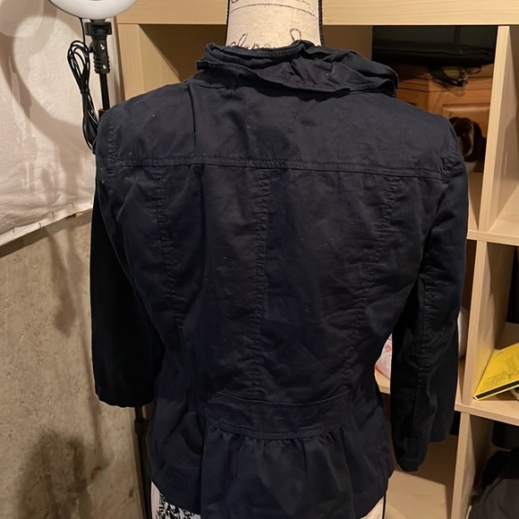 Loft navy jacket Az M 3/4 length sleeves GUC - Picture 5 of 5